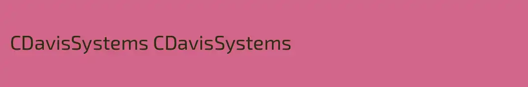 CDavisSystems CDavisSystems